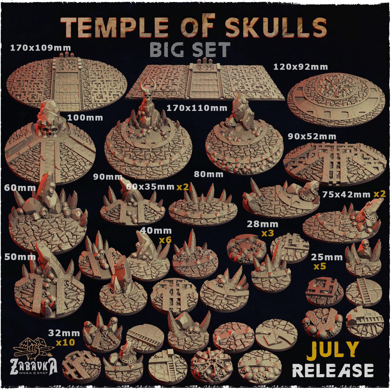Temple of Skulls - Bases & Toppers (Big Set++)